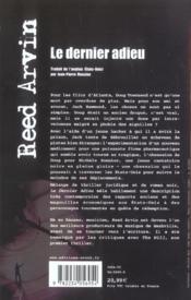 Le dernier adieu - 4ème de couverture - Format classique