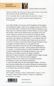 Angkor VIII-XXI siècles ; mémoires et identités khmères - 4ème de couverture - Format classique