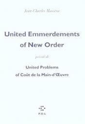 United emmerdements of new order ; united problems of cout de la main d'oeuvre - Intérieur - Format classique