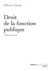 Droit de la fonction publique (4e édition) - Couverture - Format classique