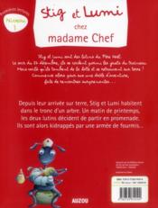 Stig et Lumi chez madame Chef - 4ème de couverture - Format classique