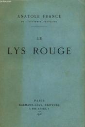 Le Lys Rouge. - Couverture - Format classique