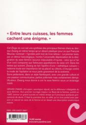 Éloge du con ; défense et illustration du sexe féminin - 4ème de couverture - Format classique