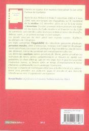 Droit Penal General (20e Edition) - 4ème de couverture - Format classique