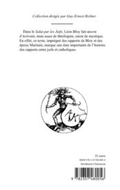 Le salut par les juifs - 4ème de couverture - Format classique