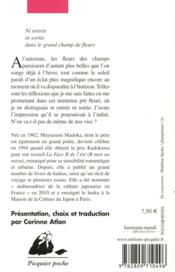 Haïkus du temps présent - 4ème de couverture - Format classique