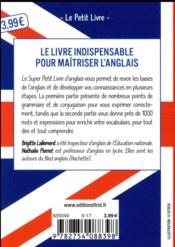 Le super petit livre d'anglais - Lallement, Brigitte ; Pierret, Nathalie