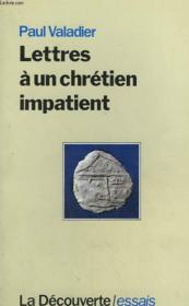 Lettres Chretien Impatient - Couverture - Format classique
