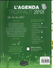 Agenda Truffaut 2018 ; la vie en vert - 4ème de couverture - Format classique