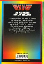Les Gorilles Du Lac Maudit N1005 - 4ème de couverture - Format classique