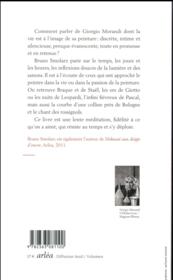 Giorgio Morandi, les jours et les heures - 4ème de couverture - Format classique