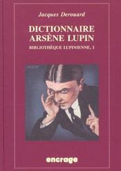 Dictionnaire arsene lupin - Intérieur - Format classique