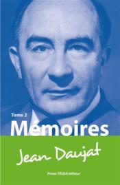Memoires de jean daujat - tome 2 - Couverture - Format classique