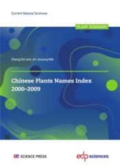 Vente  Chinese plants names index 2000-2009  