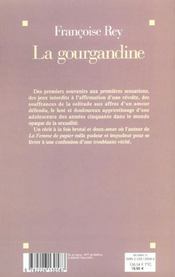 La gourgandine - 4ème de couverture - Format classique