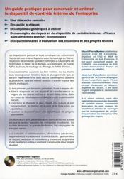 Le contrôle interne des risques. cibler, évaluer, organiser, piloter, maîtriser (2e édition) - 4ème de couverture - Format classique