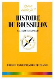 Histoire du Roussillon - Couverture - Format classique