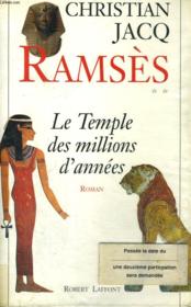 Ramsès t.2 ; le temple des millions d'années - Couverture - Format classique