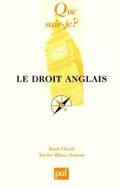 Le droit anglais - Intérieur - Format classique