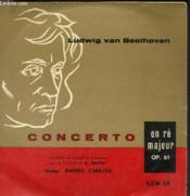 Disque Vinyle 33t Concerto En Re Majeur Pour Violon Et Orchestre, Op. 61. Allegro Ma Non Troppo. - Couverture - Format classique