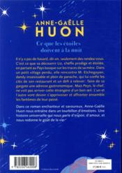 Ce que les étoiles doivent à la nuit - 4ème de couverture - Format classique