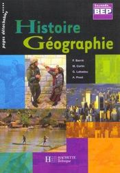 Histoire geographie ; 2e pro bep - Intérieur - Format classique