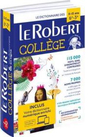 Dictionnaire le Robert collège ; 11/15 ans - Couverture - Format classique