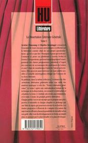 La dissertation littéraire générale t.1 ; littérature et création - 4ème de couverture - Format classique