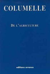 De l'agriculture - Couverture - Format classique