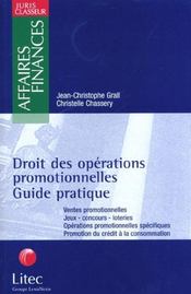 Droit des operations promotionnelles ; guide pratique - Intérieur - Format classique