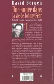 Une annee dans la vie de johnny fehr - 4ème de couverture - Format classique