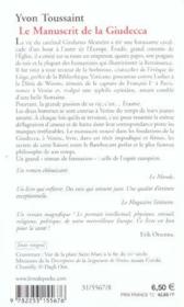 Le manuscrit de giudecca - Couverture - Format classique