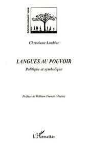 Langues au pouvoir ; politique et symbolique - Intérieur - Format classique