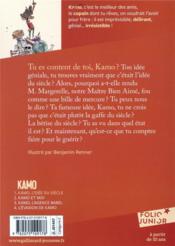 Kamo t.1 : Kamo, l'idée du siècle - 4ème de couverture - Format classique