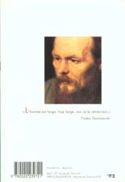 Dostoievski - 4ème de couverture - Format classique