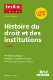 Vente  Histoire du droit et des institutions (4e édition)  