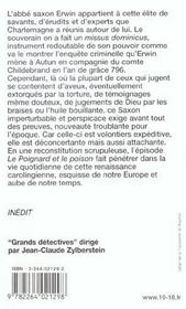 Le poignard et le poison - 4ème de couverture - Format classique