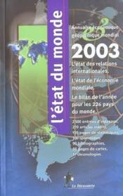 L'Etat Du Monde 2003 - Couverture - Format classique