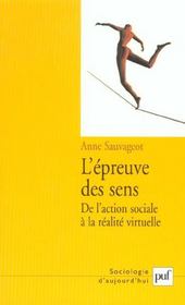 L'epreuve des sens - de la realite de l'action a la realite virtuelle - Intérieur - Format classique