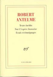 Robert antelme - Intérieur - Format classique
