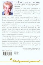 La Force Est En Vous - 4ème de couverture - Format classique