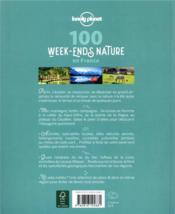 100 week-ends nature en France (édition 2021) - 4ème de couverture - Format classique