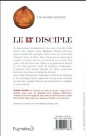 Le 13e disciple - 4ème de couverture - Format classique