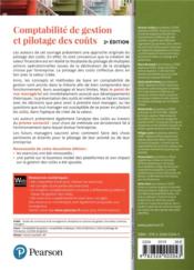 Comptabilité de gestion et pilotage des coûts (2e édition) - 4ème de couverture - Format classique