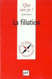 La filiation qsj 1641 - Intérieur - Format classique