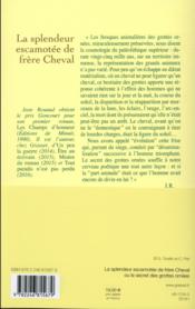La splendeur escamotée de frère Cheval ou le secret des grottes ornées - 4ème de couverture - Format classique