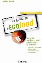 Le guide de l'écofood - Couverture - Format classique