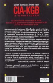 CIA-KGB. Le dernier combat - 4ème de couverture - Format classique
