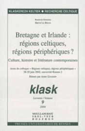Revue Klask N.9 ; Bretagne Et Irlande : Régions Celtiques, Régions Périphériques ? - Couverture - Format classique