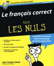 Le français correct pour les nuls (2e édition) - Couverture - Format classique